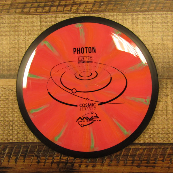 MVP Photon Cosmic Neutron Distance Driver Disc Golf Disc 172 Grams Red Orange Green