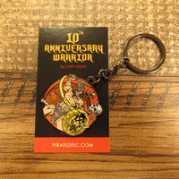 10th Anniversary Les White Warrior Keychain