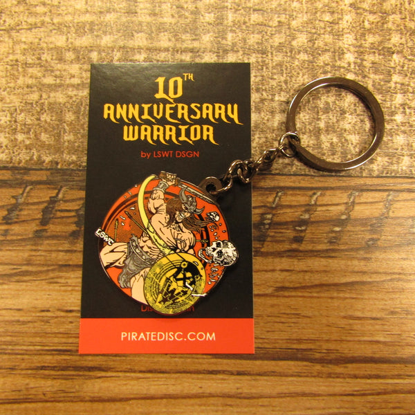 10th Anniversary Les White Warrior Keychain
