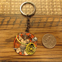 10th Anniversary Les White Warrior Keychain