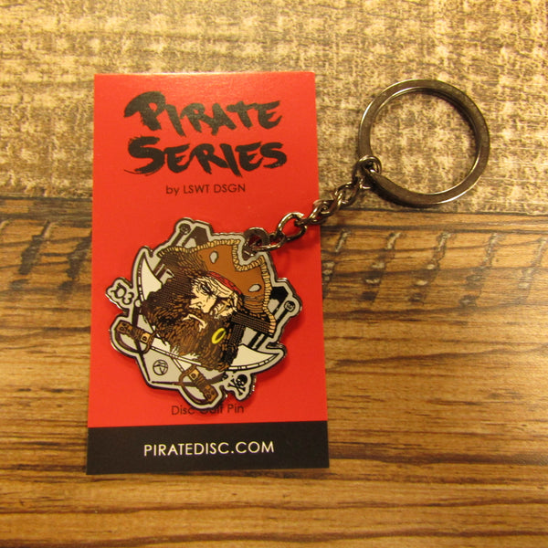 Pirate Series Male Pirate Disc Golf Pin Keychain