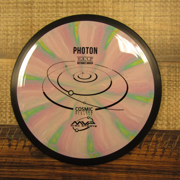 MVP Photon Cosmic Neutron Distance Driver Disc Golf Disc 158 Grams Purple White Green