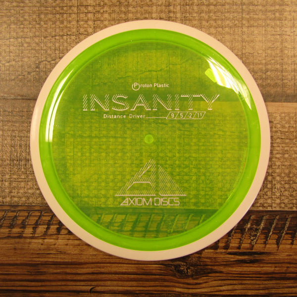 Axiom Insanity Proton Distance Driver Disc Golf Disc 172 Grams Green Yellow