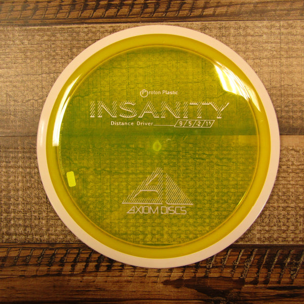 Axiom Insanity Proton Distance Driver Disc Golf Disc 168 Grams Yellow