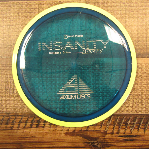 Axiom Insanity Proton Distance Driver Disc Golf Disc 163 Grams Blue Green