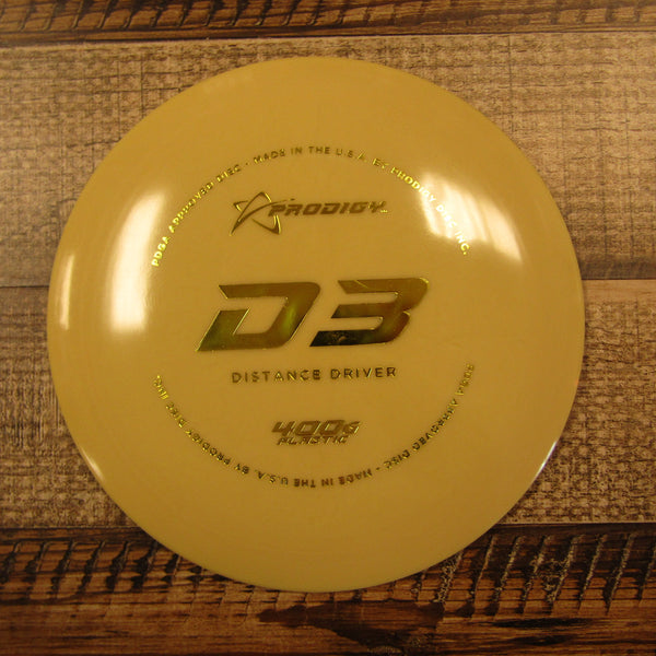 Prodigy D3 400G Distance Driver Disc Golf Disc 174 Grams Tan