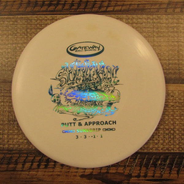 Gateway Shaman Super Soft Suregrip Putt & Approach Disc Golf Disc 176 Grams White