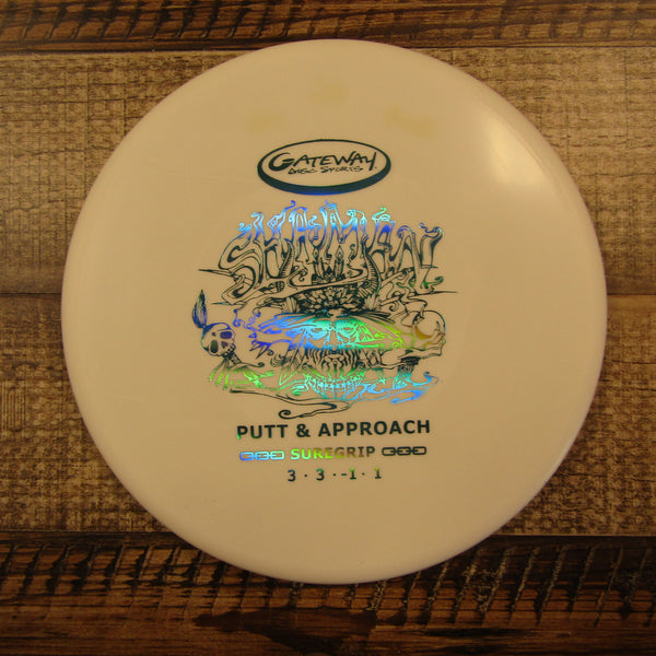 Gateway Shaman Super Soft Suregrip Putt & Approach Disc Golf Disc 176 Grams White